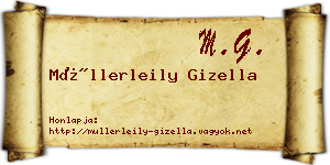 Müllerleily Gizella névjegykártya