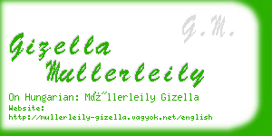 gizella mullerleily business card